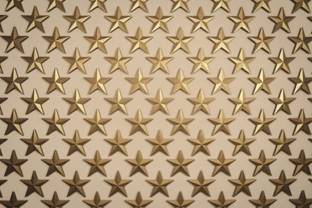 A photo of a gold stars patterned background