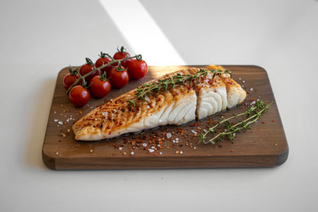 A photograph of a fish filletの写真素材