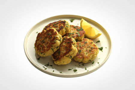 vegetarian fried cauliflower cutlets