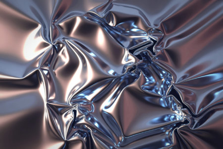 a highly reflective metallic surfaceの写真素材