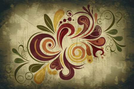 An abstract floral designの写真素材