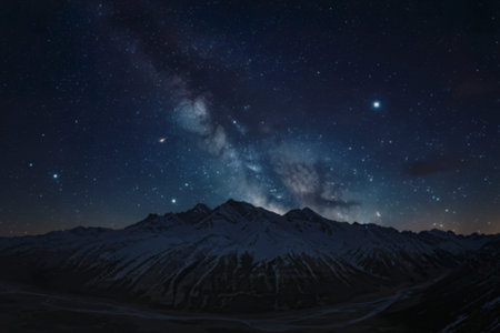 A photo of a breathtaking night sky
