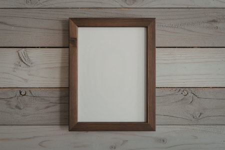 A wooden picture frame