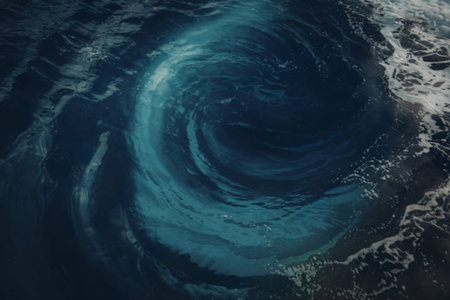 A mesmerizing underwater sceneの写真素材