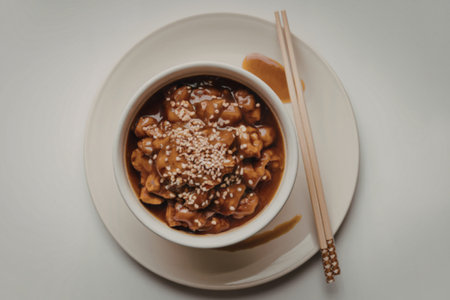 A photo of a bowl of food