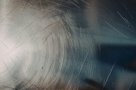 a textured silver backgroundの写真素材