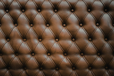 A photo of a brown leather textureの写真素材