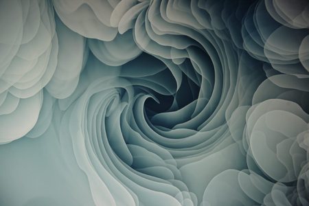 a soft, fluid-like pattern with swirling motifsの写真素材