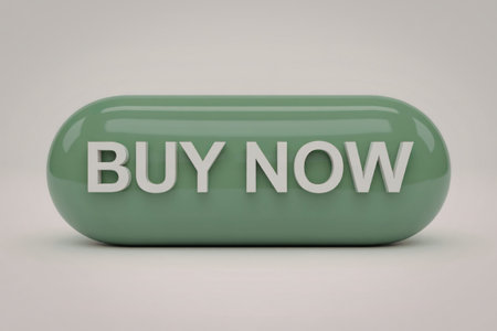 A 3D rendered buttonの写真素材