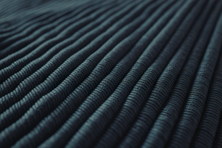 A detailed close-up photograph of a richly textured fabricの写真素材