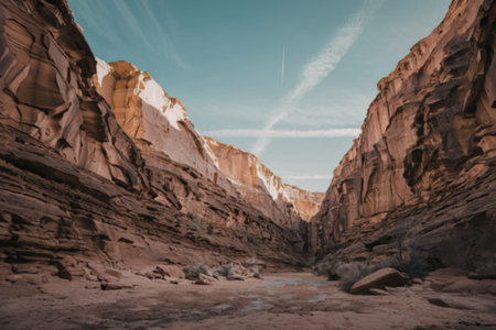 A photo of a breathtaking canyon landscapeの写真素材