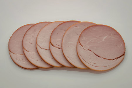 thinly sliced deli ham rounds