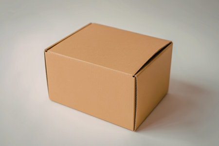 a simple brown cardboard shipping box