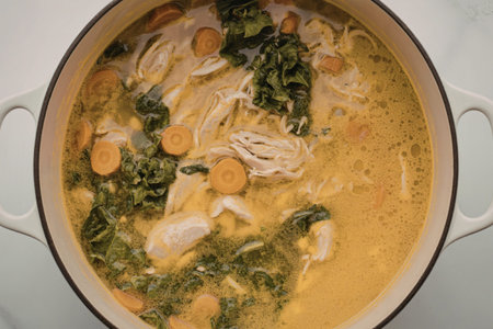 yellow turmeric chicken soup