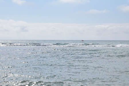 Black sea. Beautiful seascape. The photo was taken in the spring in the resort town of Anapa.の写真素材