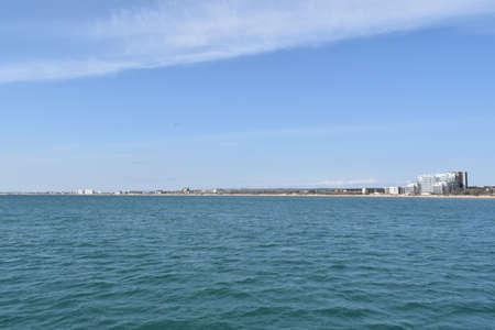 Black Sea. Beautiful seascape. Horizon.の写真素材