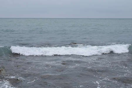 Beautiful seascape. Black Sea. Waves.の写真素材