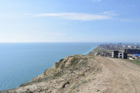 Black Sea. The resort town of Anapa. Russia. Photo taken in spring.の写真素材