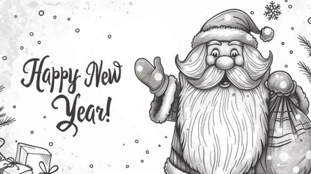 Winter coloring page for children, encouraging creativity and imagination, perfect for winter play and learning.の素材