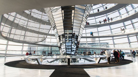 Reichstag glass dome entranceのeditorial素材