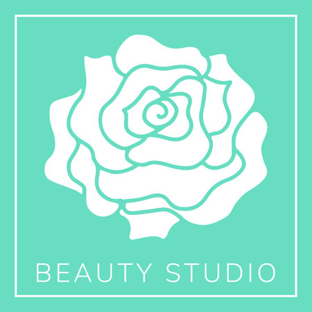 Beautiful contour   rose flower for boutique or beauty salon. Simple, minimal easy to configure design for postcards decoration, web banners, birthdays, greeting and invitation cards.のイラスト素材