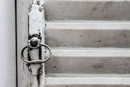 Rusted Window Closeupの写真素材