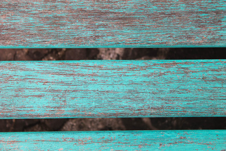 Wooden Patina Panel In Turquoiseの写真素材