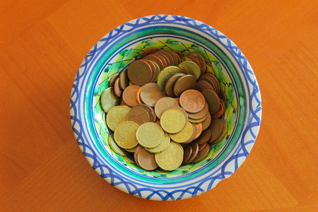 Euro Coins Detailの写真素材
