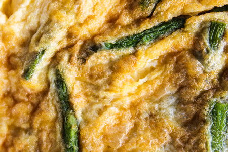 Asparagus Omelet Detailの写真素材