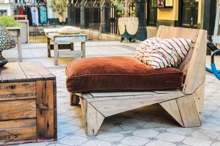 Vintage Patio background.