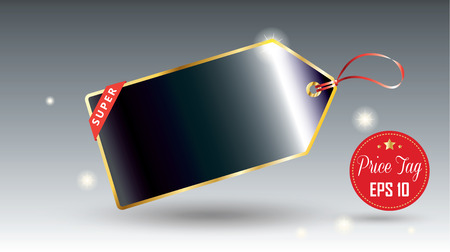 Price tag. Price tag label. Black price tag on festive background. Sale label Vector Advertising. Tag price wallpaper. Holiday Shopping tag price. Christmas Sale banner. Thanksgiving. Black Friday poster. 2017のイラスト素材