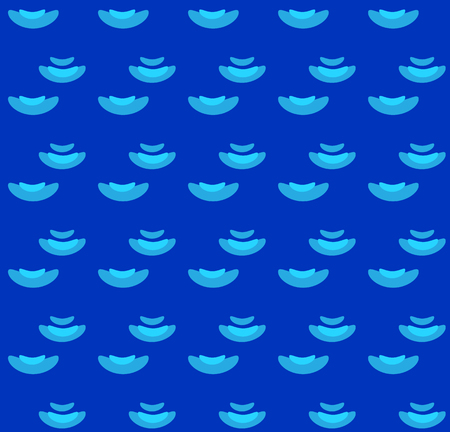 Sea waves seamless pattern. Sea Wavy blue pattern for Australia Day 26th January Holiday Celebration poster. Vector illustration. Sea background. For Advertising, Traveling, Promotion, Celebration, Congratulate, Kids Event, Kids camp, summer vacation.のイラスト素材