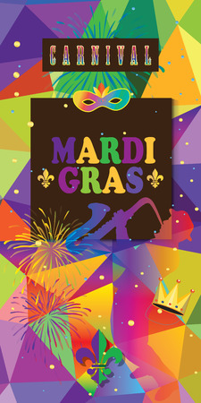 Mardi Gras Carnival, Music Festival, Masquerade poster, invitation design.のイラスト素材