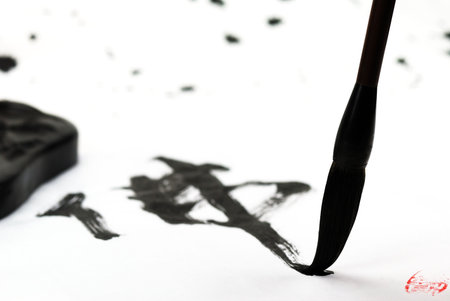 chinese calligraphyの写真素材