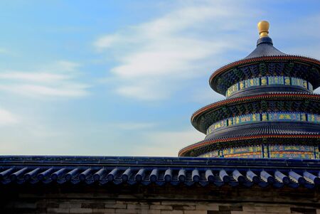 the temple of heaven in Beijing,Chinaの写真素材