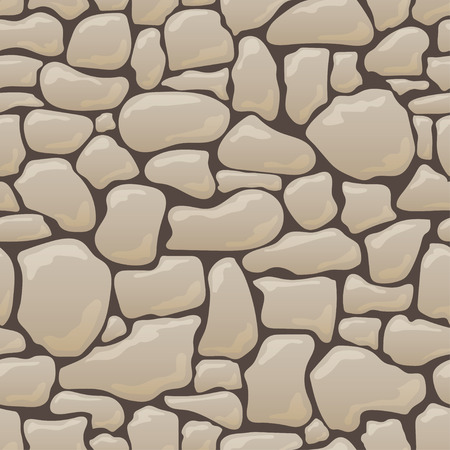 Vector seamless texture of stones in brown colors.のイラスト素材