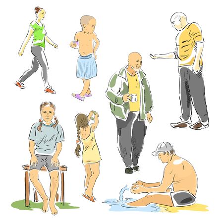 peapleのイラスト素材