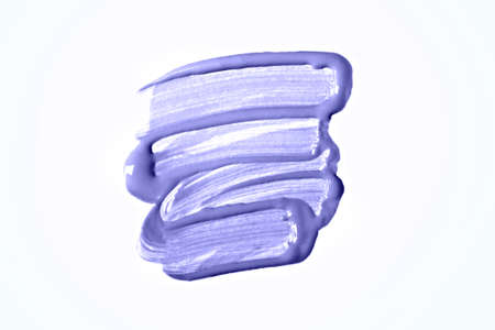 Smear of blue acrylic paint.の写真素材