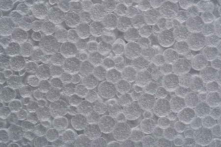 Texture of white foam plastic. Textured backgroundの写真素材