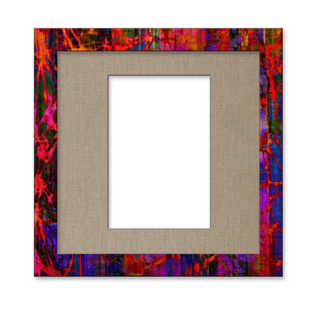 art photo frame, isolated on white background