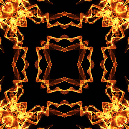 art vintage fiery geometric ornamental patternの写真素材
