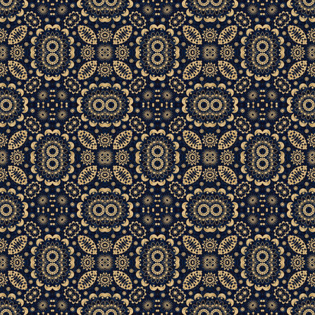 art vintage damask seamless pattern background 
