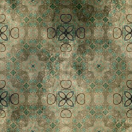 art vintage grunge background with damask  patterns の写真素材