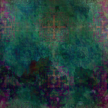 art vintage grunge background with damask  patterns の写真素材