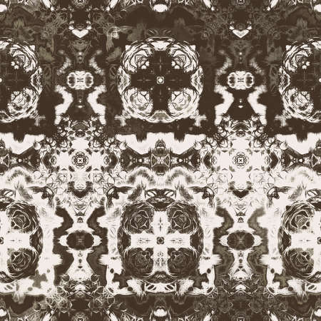 art vintage damask seamless pattern background の写真素材