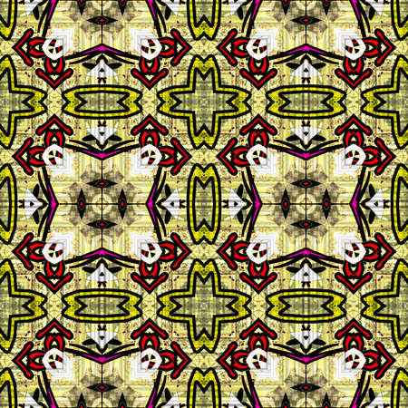 art eastern ornamental traditional pattern in brown and green colors