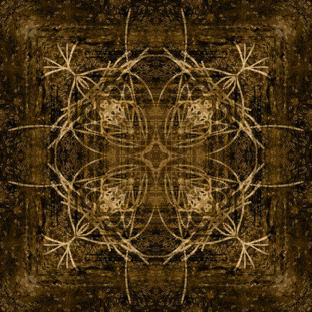 art nouveau colorful ornamental vintage pattern in brown