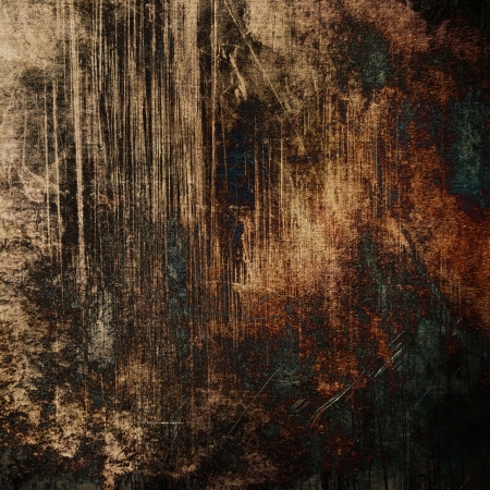 art abstract dark brown grunge textured backgroundの写真素材