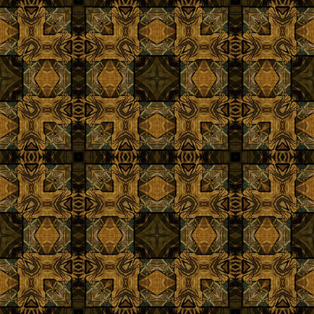 art nouveau geometric ornamental vintage pattern in brown