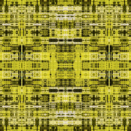 art vintage geometric ornamental pattern in green colorの写真素材